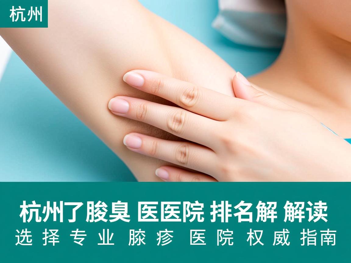 杭州腋臭医院排名解读,选择专业腋臭医院的权威指南 杭州腋臭医院排名解读,选择专业腋臭医院的权威指南