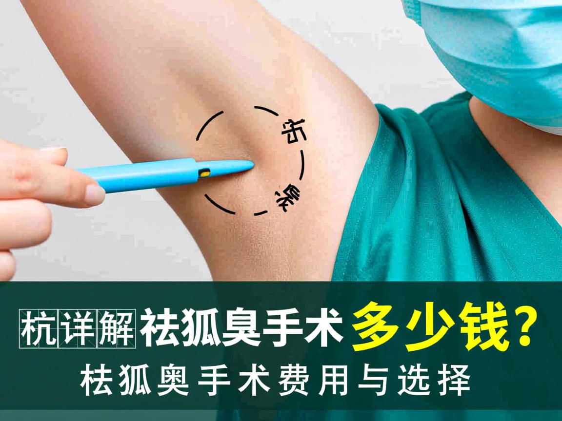 杭州祛狐臭手术多少钱？详解祛狐臭手术费用与选择