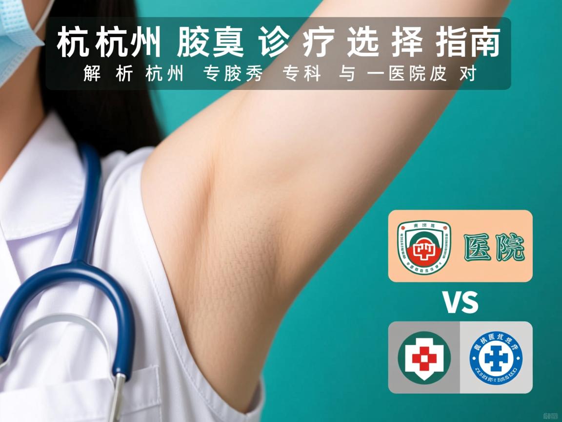 杭州腋臭诊疗选择指南，解析杭州腋秀专科与医院对比