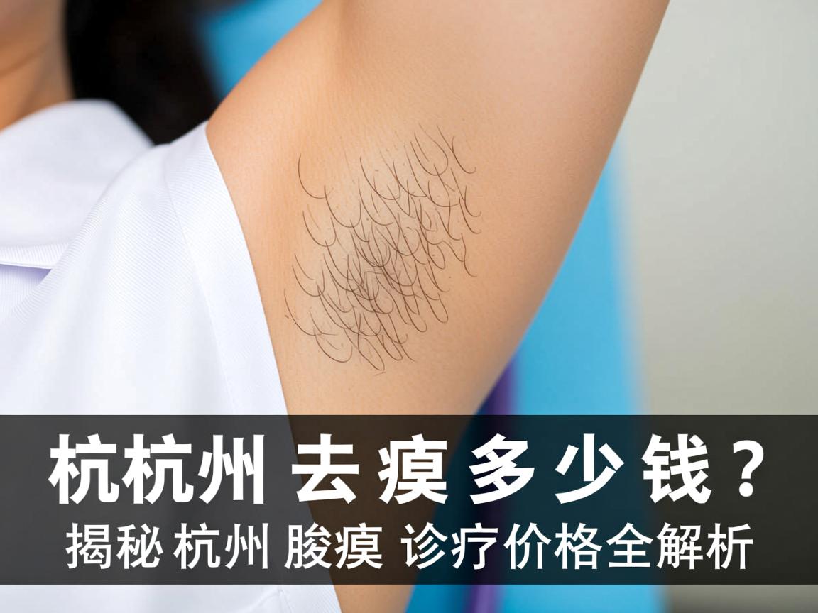 杭州去腋臭多少钱？揭秘杭州腋臭诊疗价格全解析