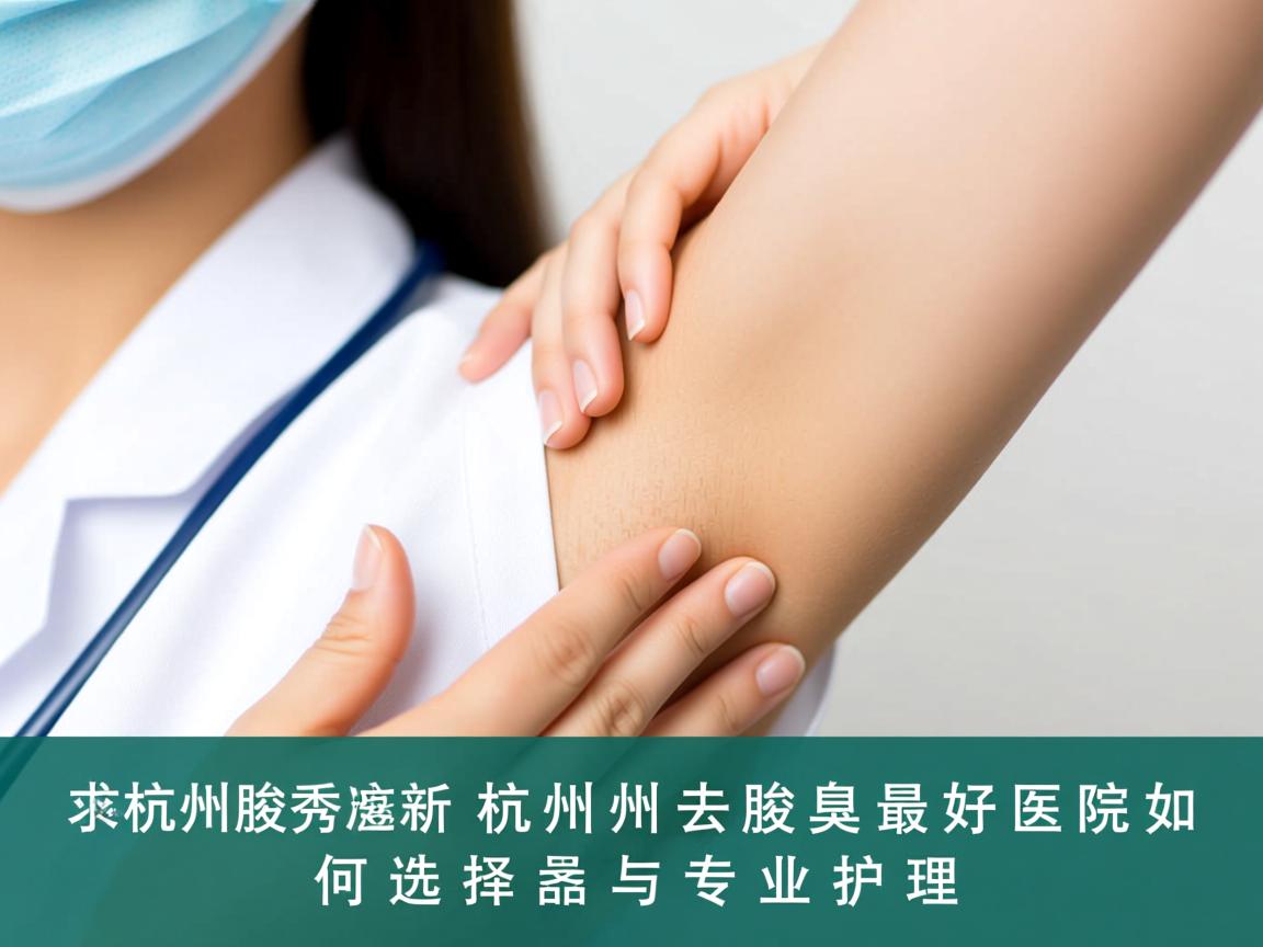 杭州腋秀解析，杭州去腋臭最好医院如何选择与专业护理