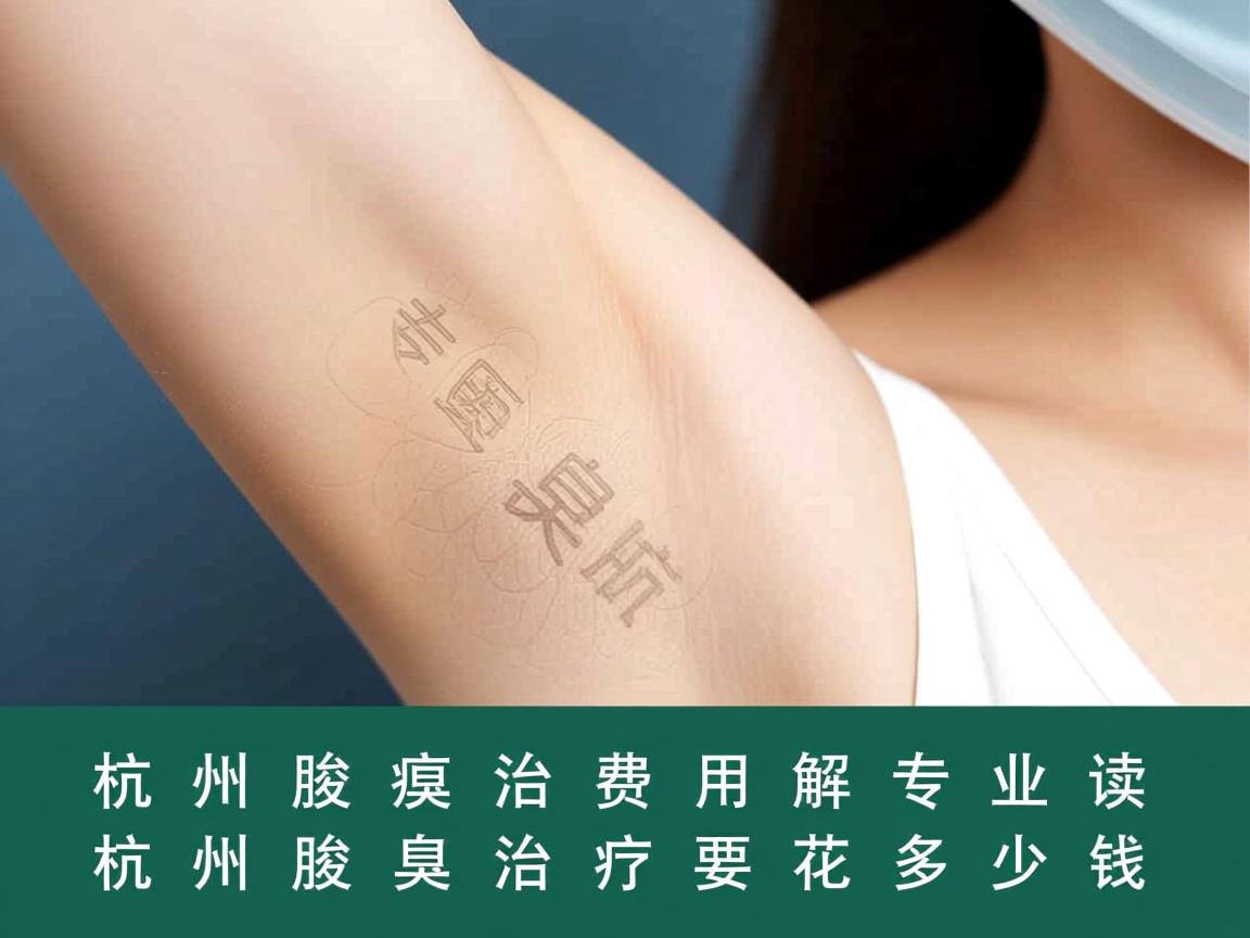 杭州腋臭治疗费用解析，专业解读杭州腋臭治疗要花多少钱