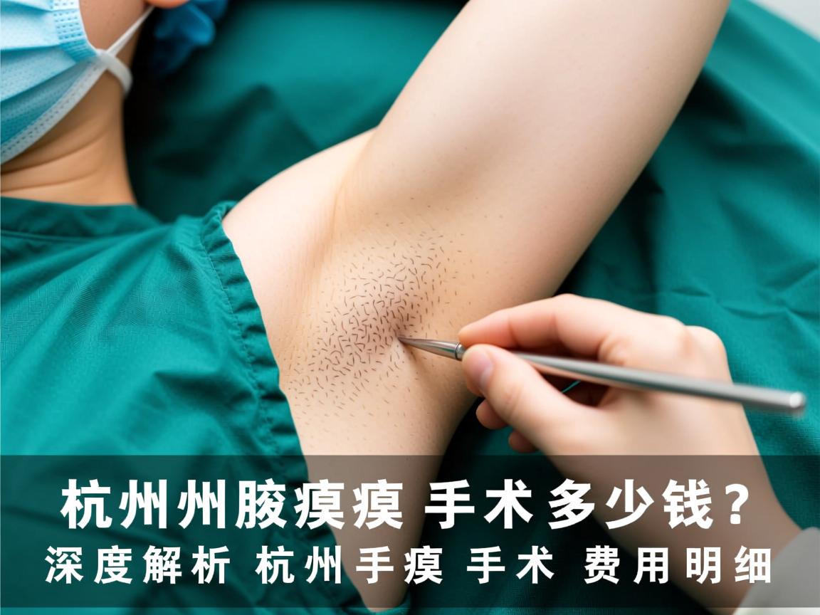 杭州腋臭手术多少钱？深度解析杭州腋臭手术费用明细