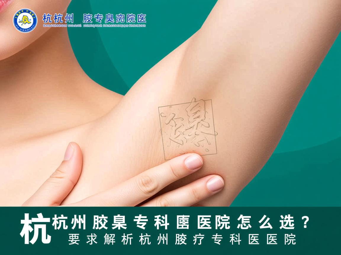 杭州腋臭专科医院怎么选？深度解析杭州腋臭专科医院