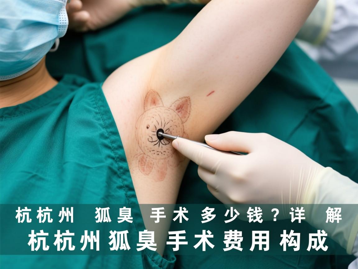 杭州狐臭手术多少钱？详解杭州狐臭手术费用构成