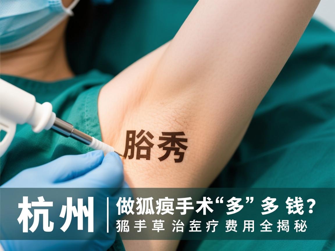 杭州腋秀解析，杭州做狐臭手术多少钱？狐臭治疗费用全揭秘
