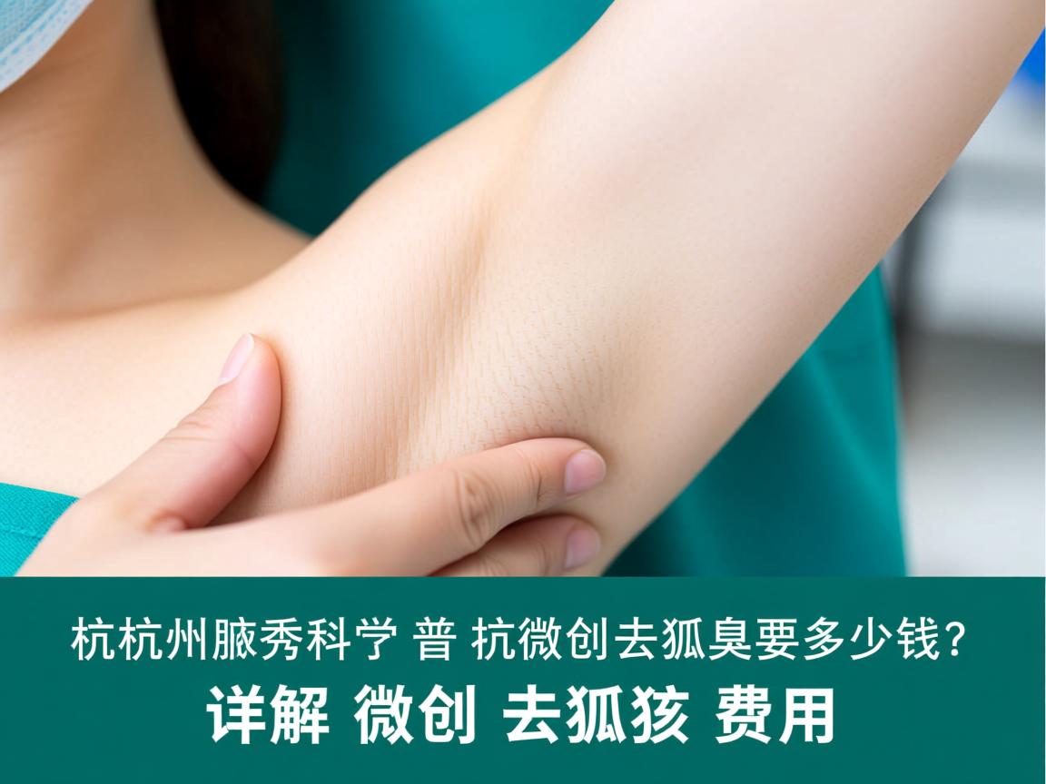 杭州腋秀科普，杭州微创去狐臭要多少钱？详解微创去狐臭费用