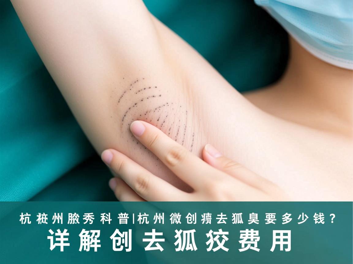 杭州腋秀科普，杭州微创去狐臭要多少钱？详解微创去狐臭费用