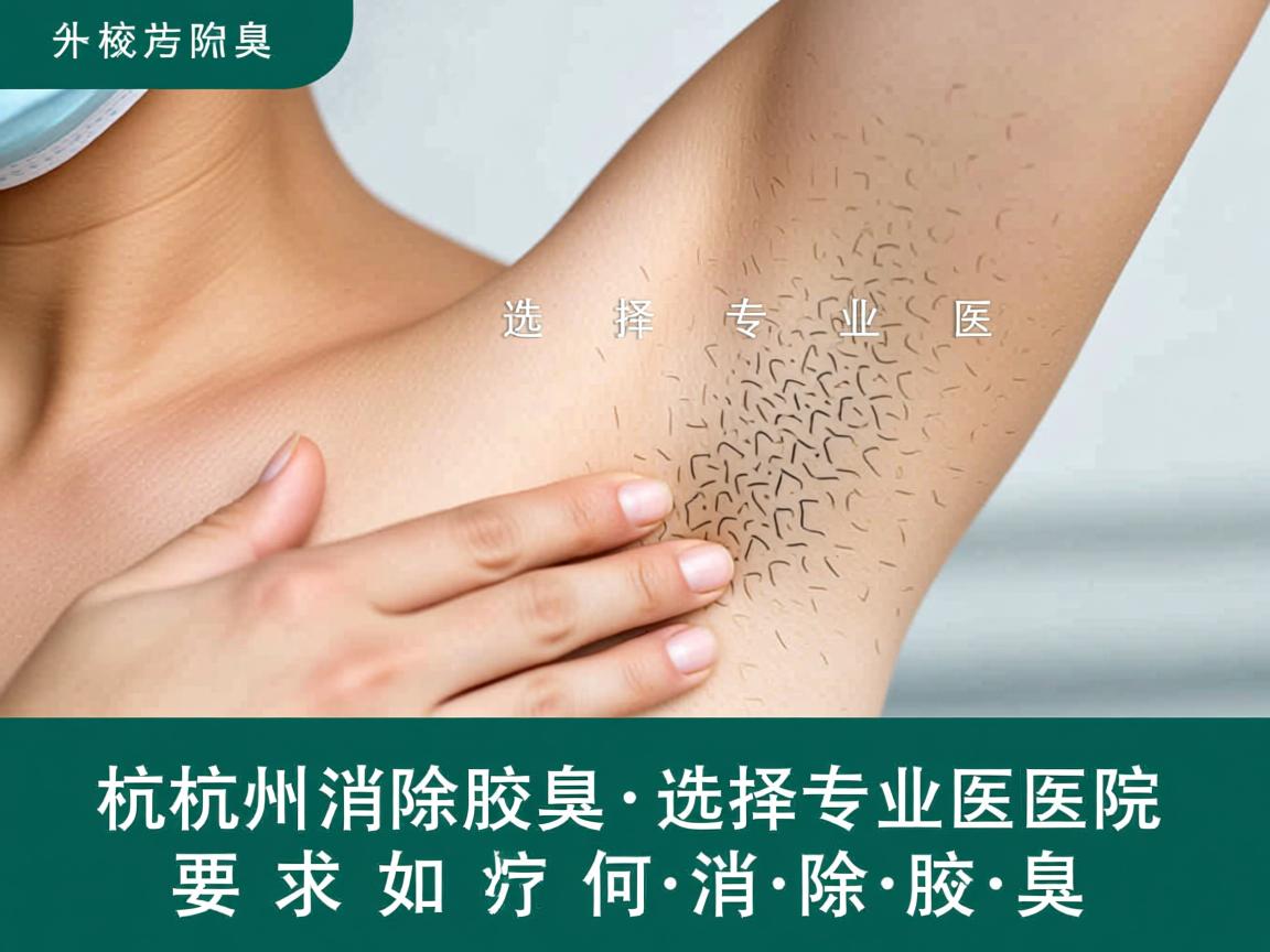 杭州消除腋臭选择专业医院，专业医院如何消除腋臭