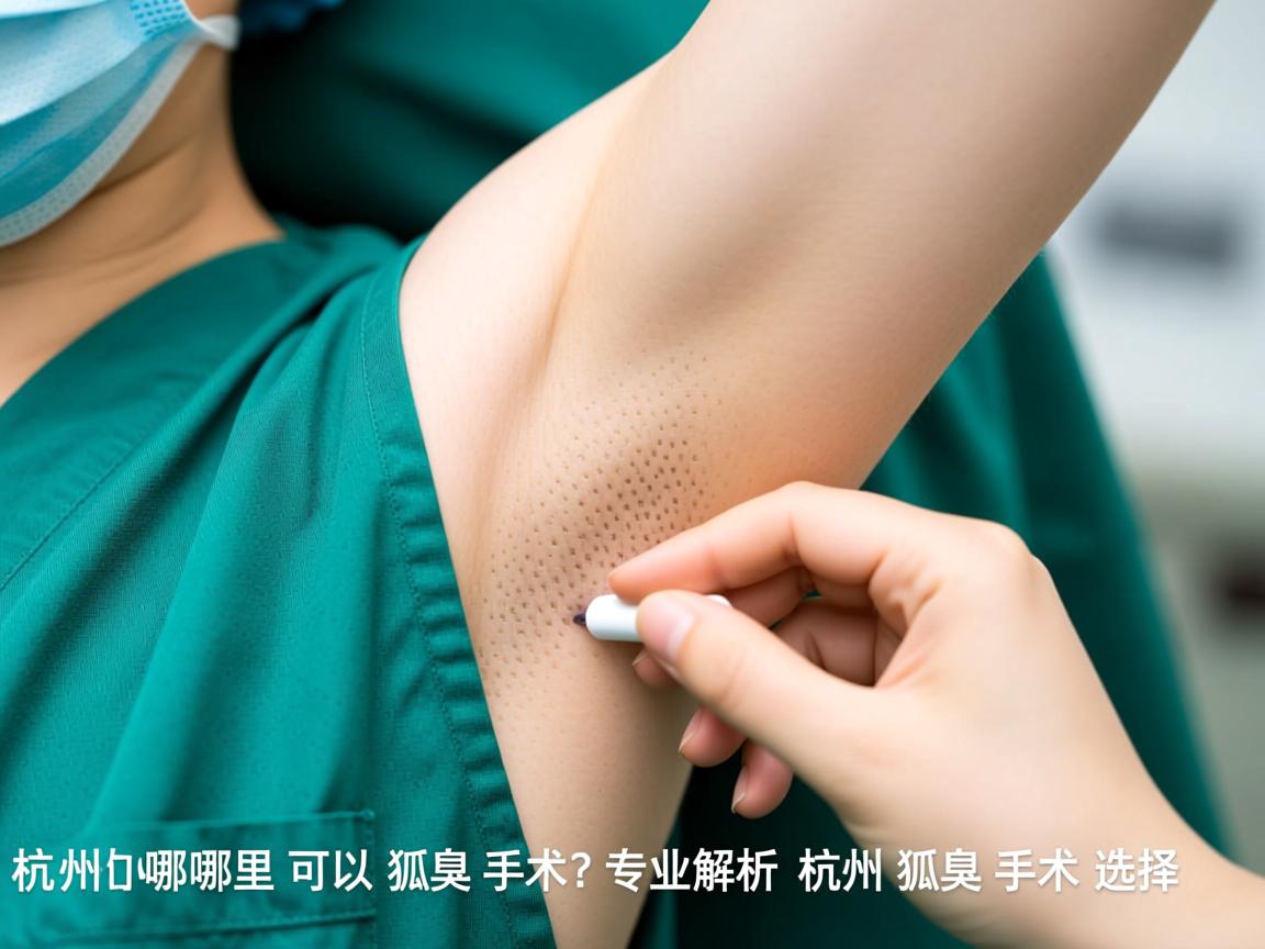 杭州哪里可以做狐臭手术？专业解析杭州狐臭手术选择