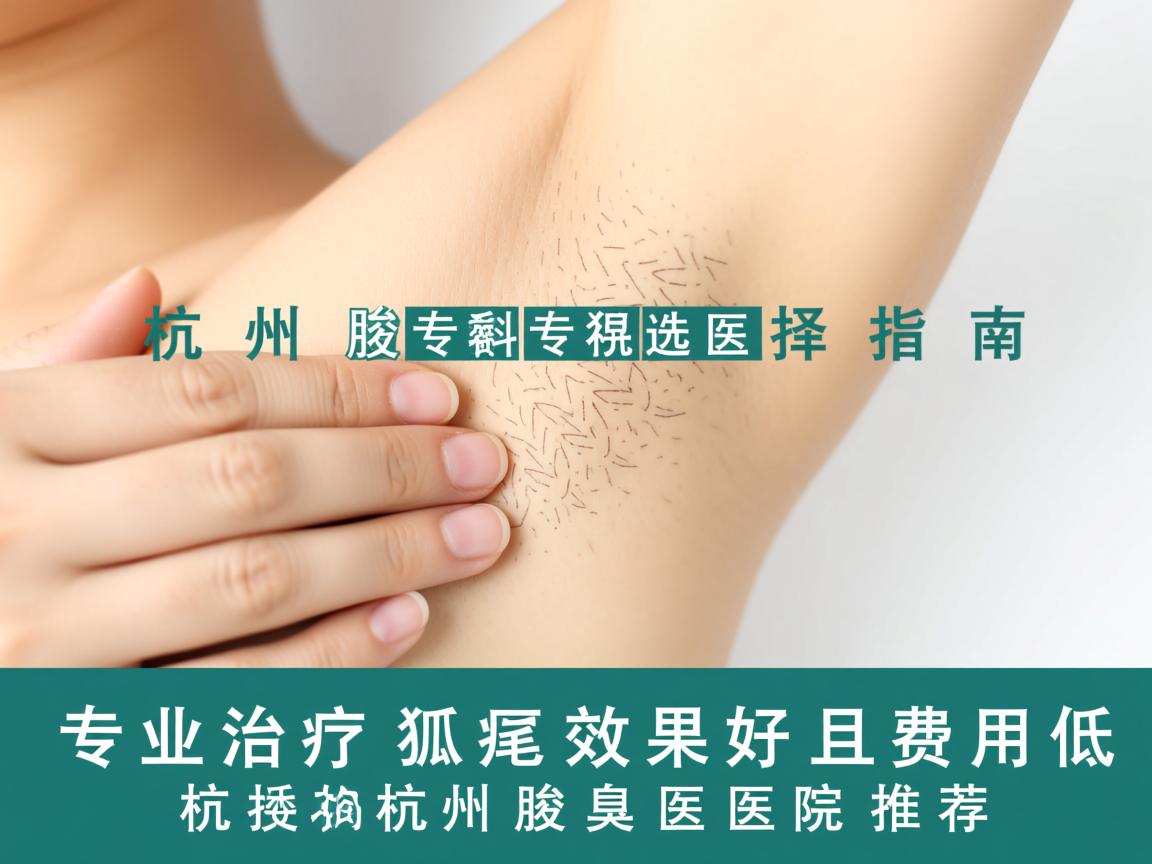 杭州腋臭专科医院选择指南，专业治疗狐臭效果好且费用低的杭州腋臭医院推荐