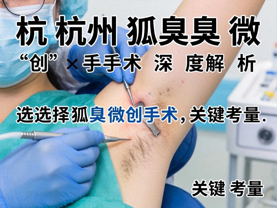 杭州狐臭微创手术深度解析，选择狐臭微创手术的关键考量