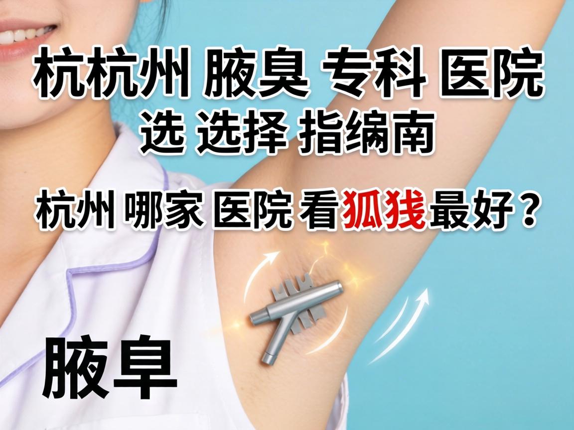 杭州腋臭专科医院选择指南，杭州哪家医院看狐臭最好？
