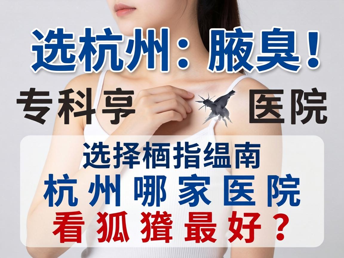 杭州腋臭专科医院选择指南，杭州哪家医院看狐臭最好？