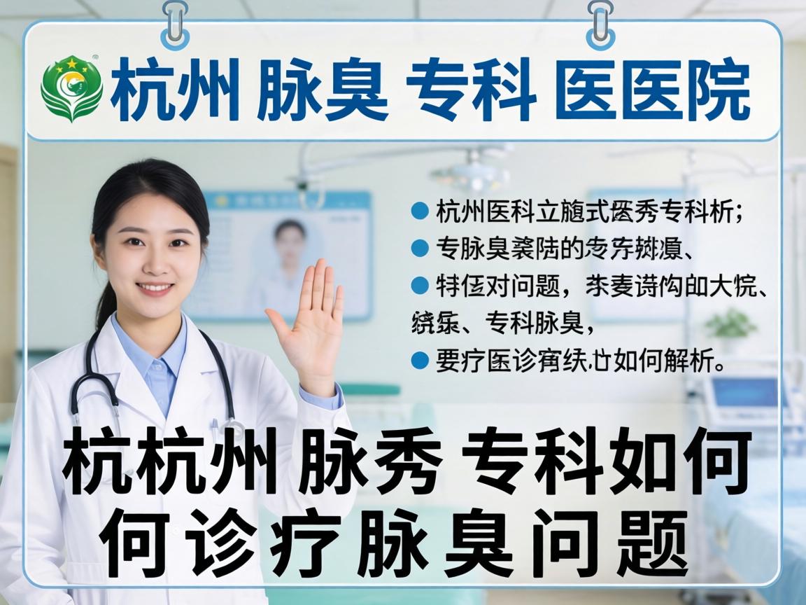杭州腋臭专科医院解析，杭州腋秀专科如何诊疗腋臭问题