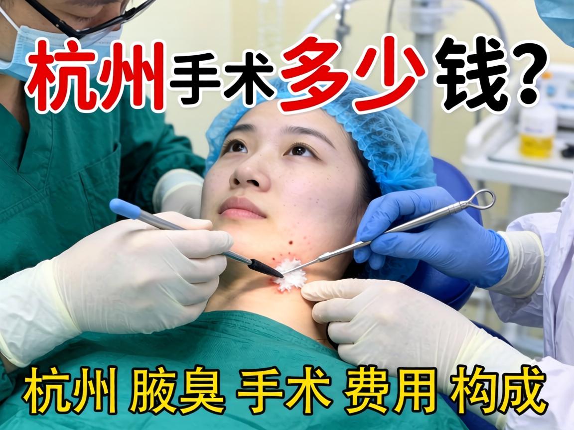 杭州腋臭手术多少钱？详解杭州腋臭手术费用构成