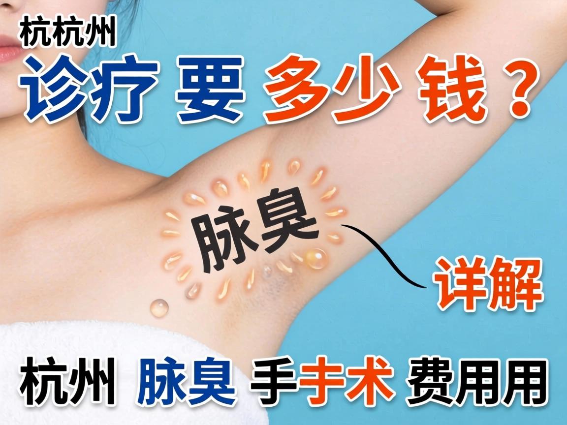 杭州腋臭诊疗要多少钱？详解杭州腋臭手术费用