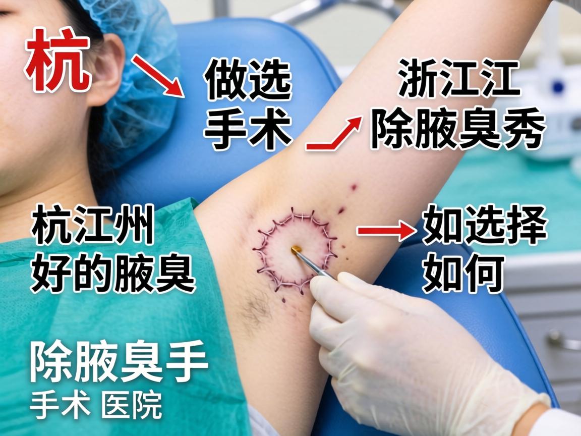 杭州腋秀解析，在浙江做除腋臭手术，如何选择好的除腋臭手术医院