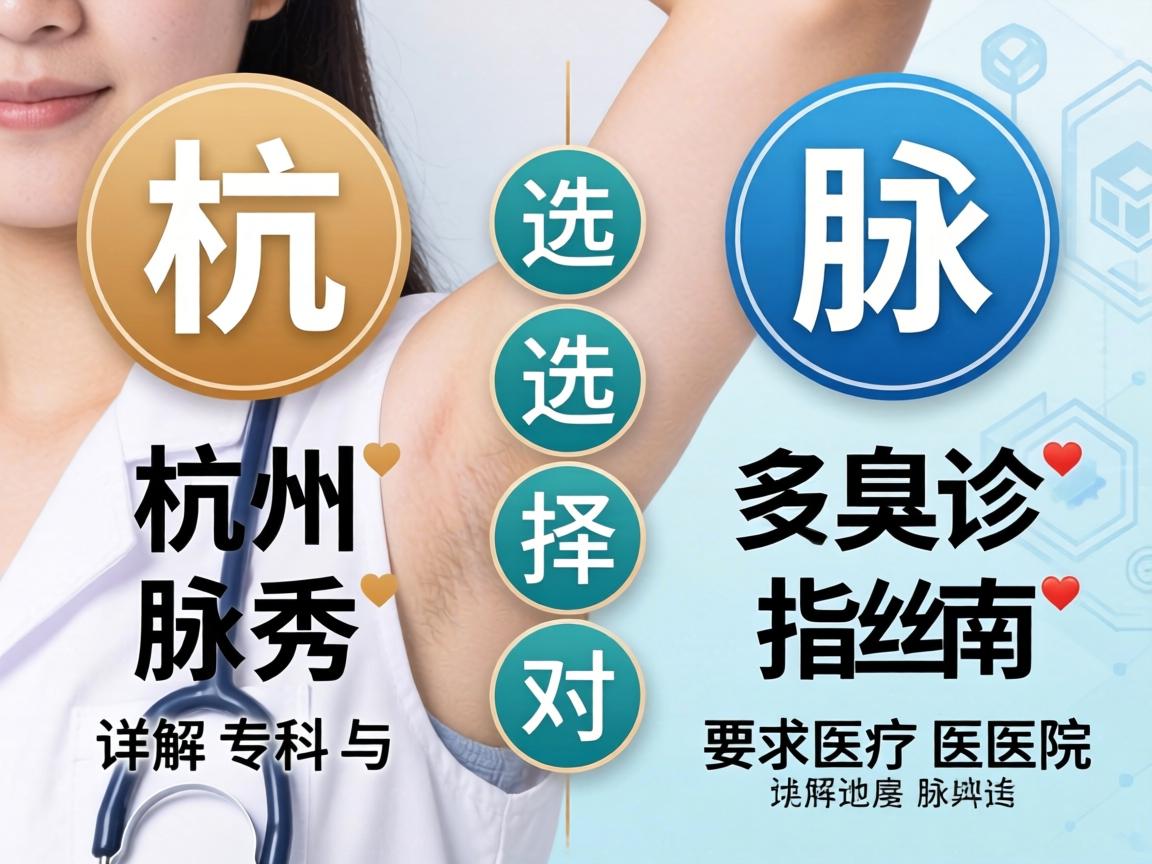 杭州腋臭诊疗选择指南，详解杭州腋秀专科与医院对比