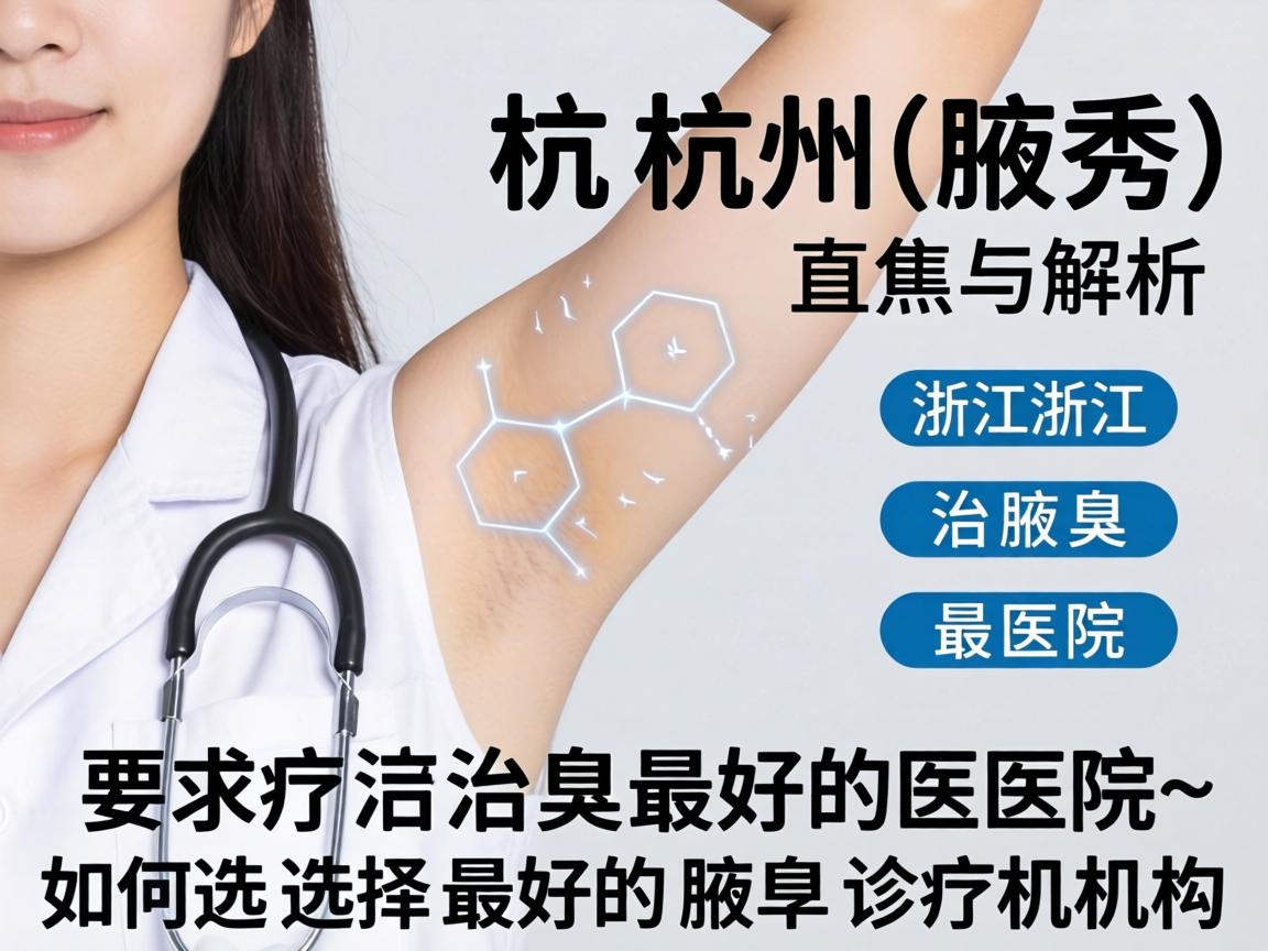 杭州腋秀解析，浙江治腋臭最好的医院，如何选择最好的腋臭诊疗机构