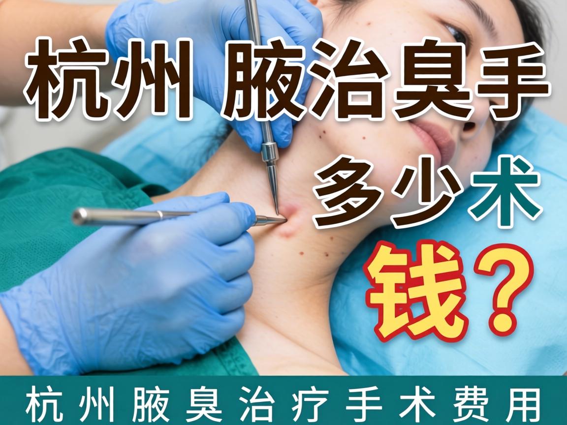杭州腋臭手术多少钱？详解杭州腋臭治疗手术费用