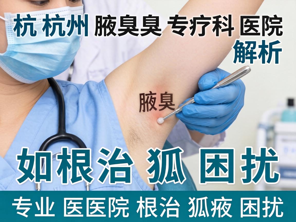 杭州腋臭专科医院解析，专业医院如何根治狐臭困扰