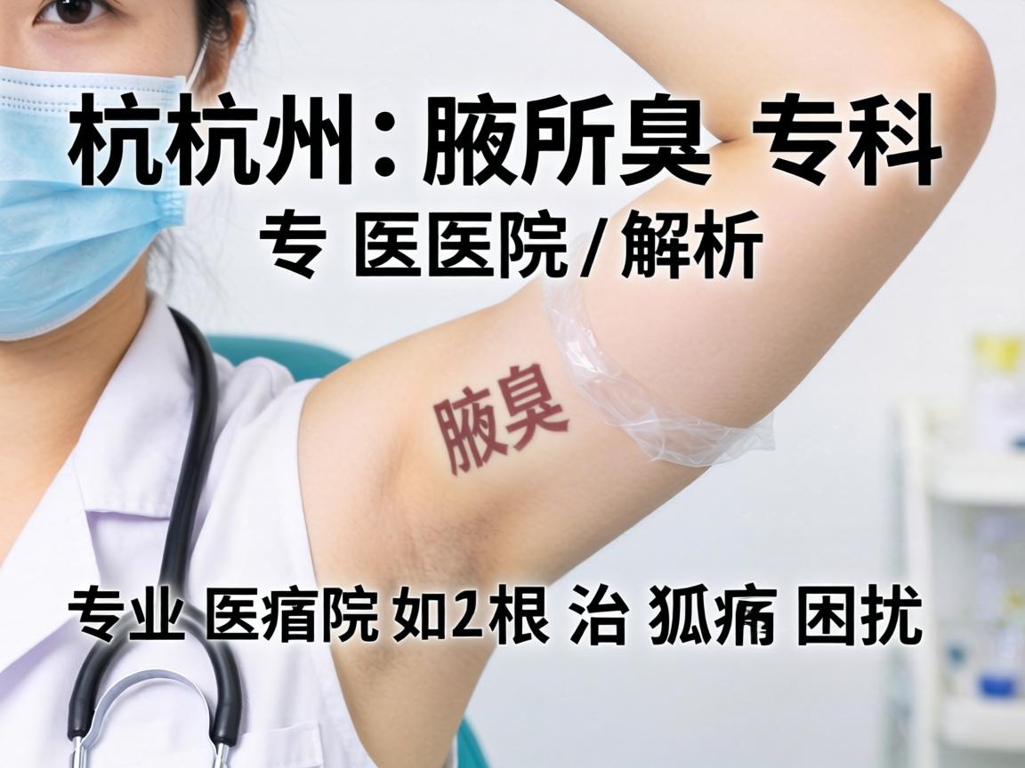杭州腋臭专科医院解析，专业医院如何根治狐臭困扰