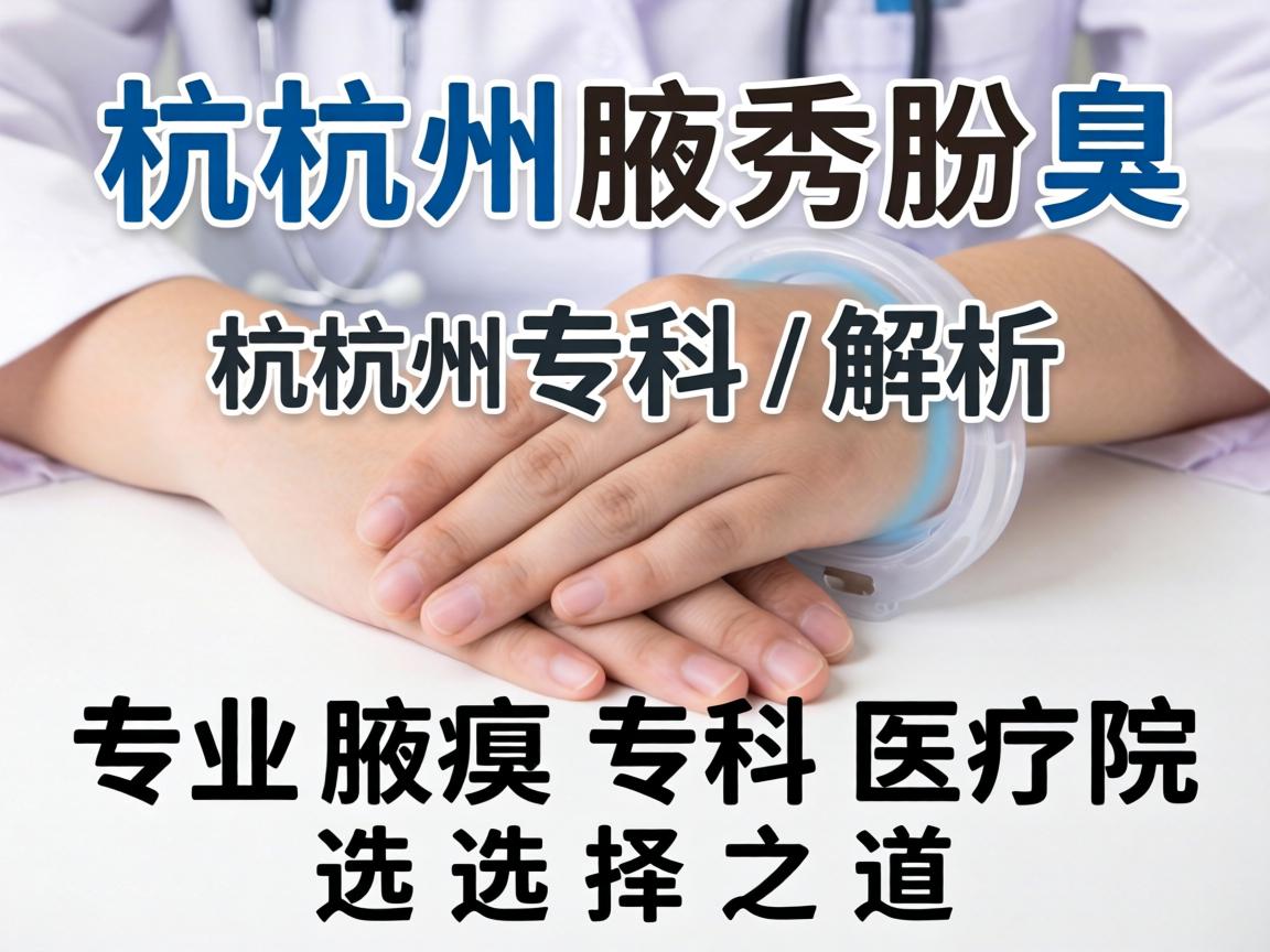 杭州腋秀腋臭专科解析,杭州专业腋臭专科医院的选择之道 杭州腋秀腋臭专科解析,杭州专业腋臭专科医院的选择之道