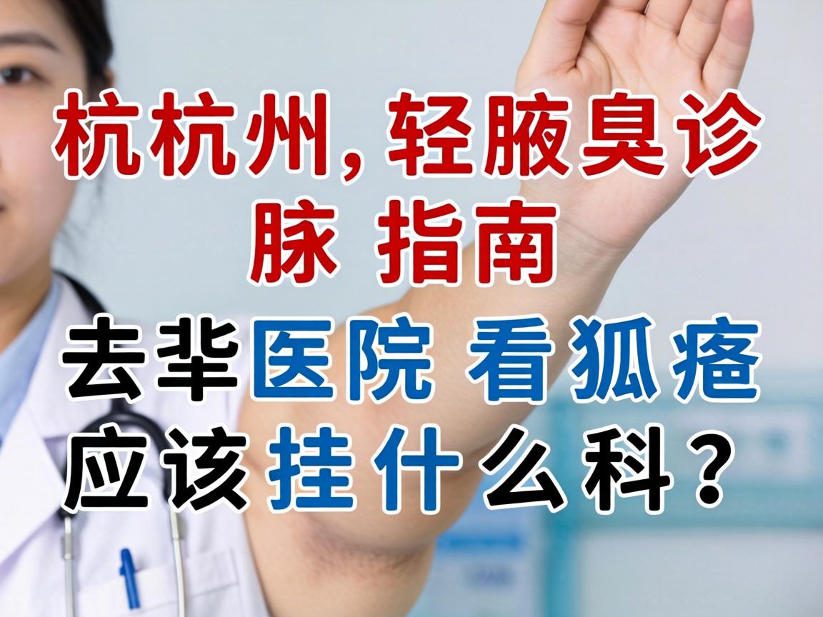 杭州腋臭诊疗指南，去医院看狐臭应该挂什么科？