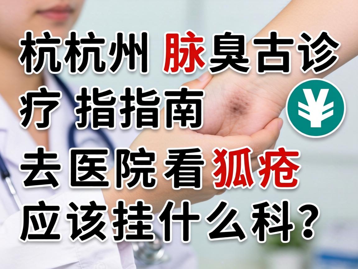 杭州腋臭诊疗指南，去医院看狐臭应该挂什么科？