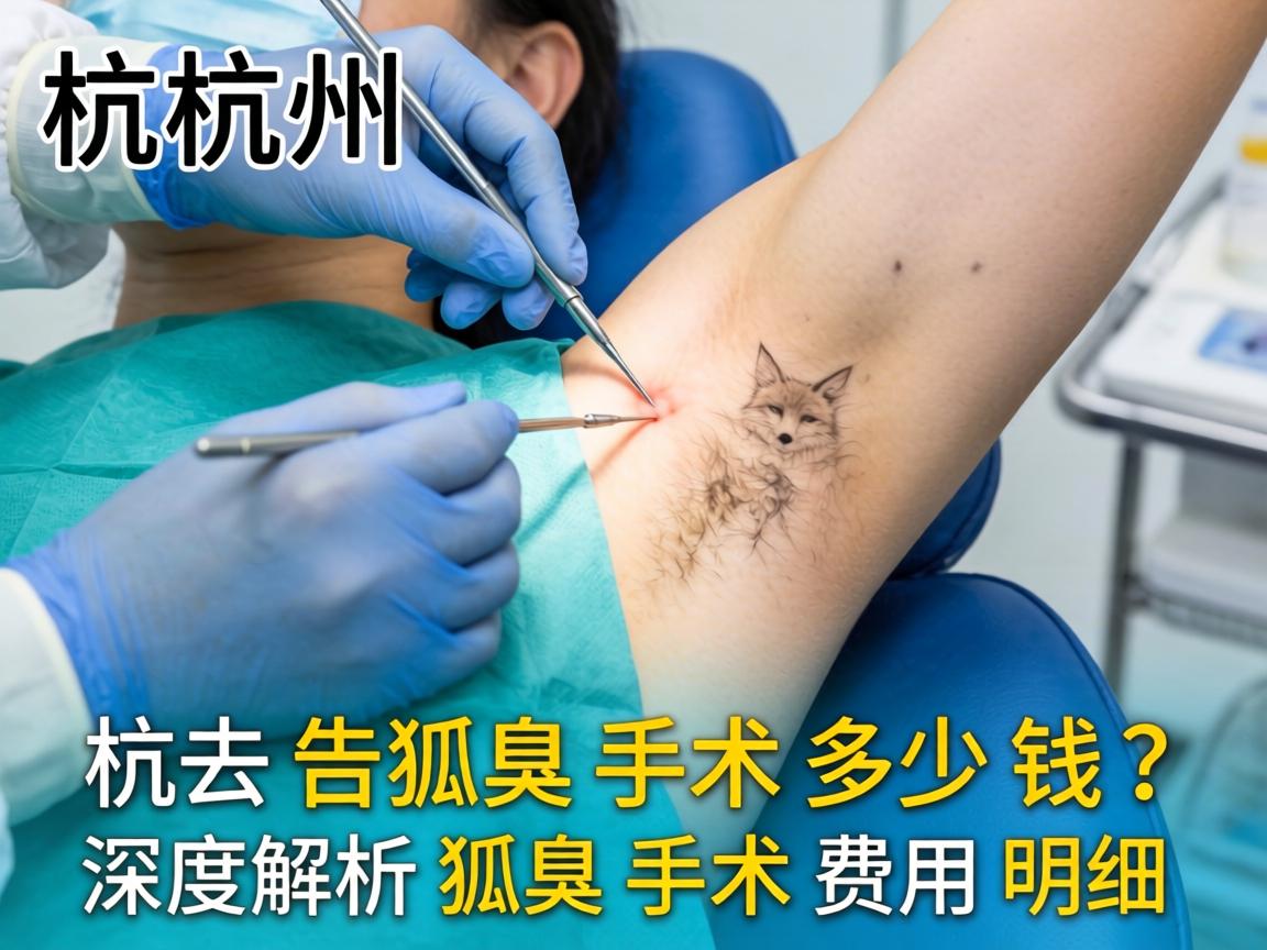 杭州去狐臭手术多少钱？深度解析狐臭手术费用明细