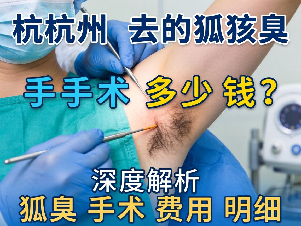 杭州去狐臭手术多少钱？深度解析狐臭手术费用明细