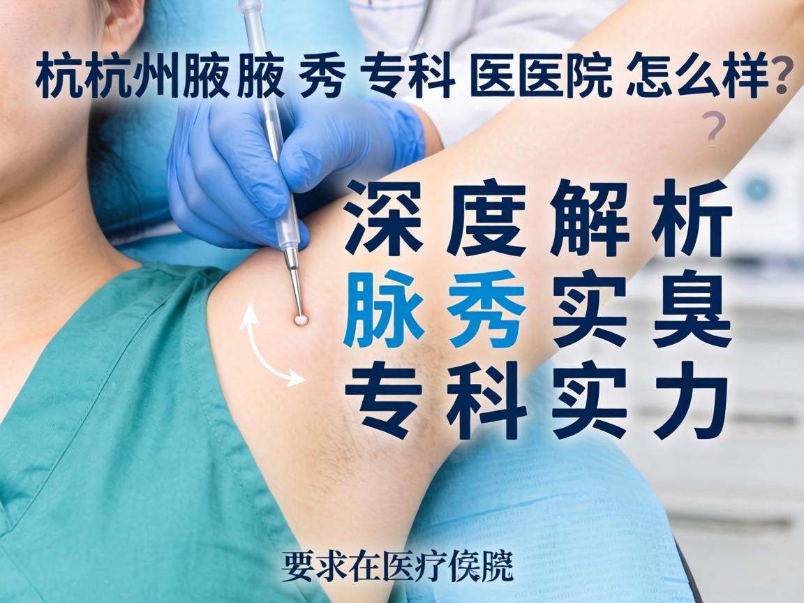 杭州腋秀专科医院怎么样？深度解析腋秀专科实力