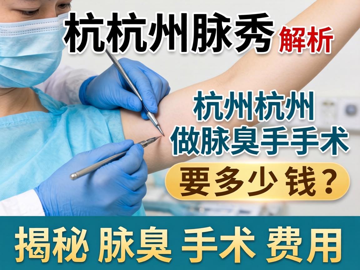 杭州腋秀解析，杭州做腋臭手术要多少钱？揭秘腋臭手术费用