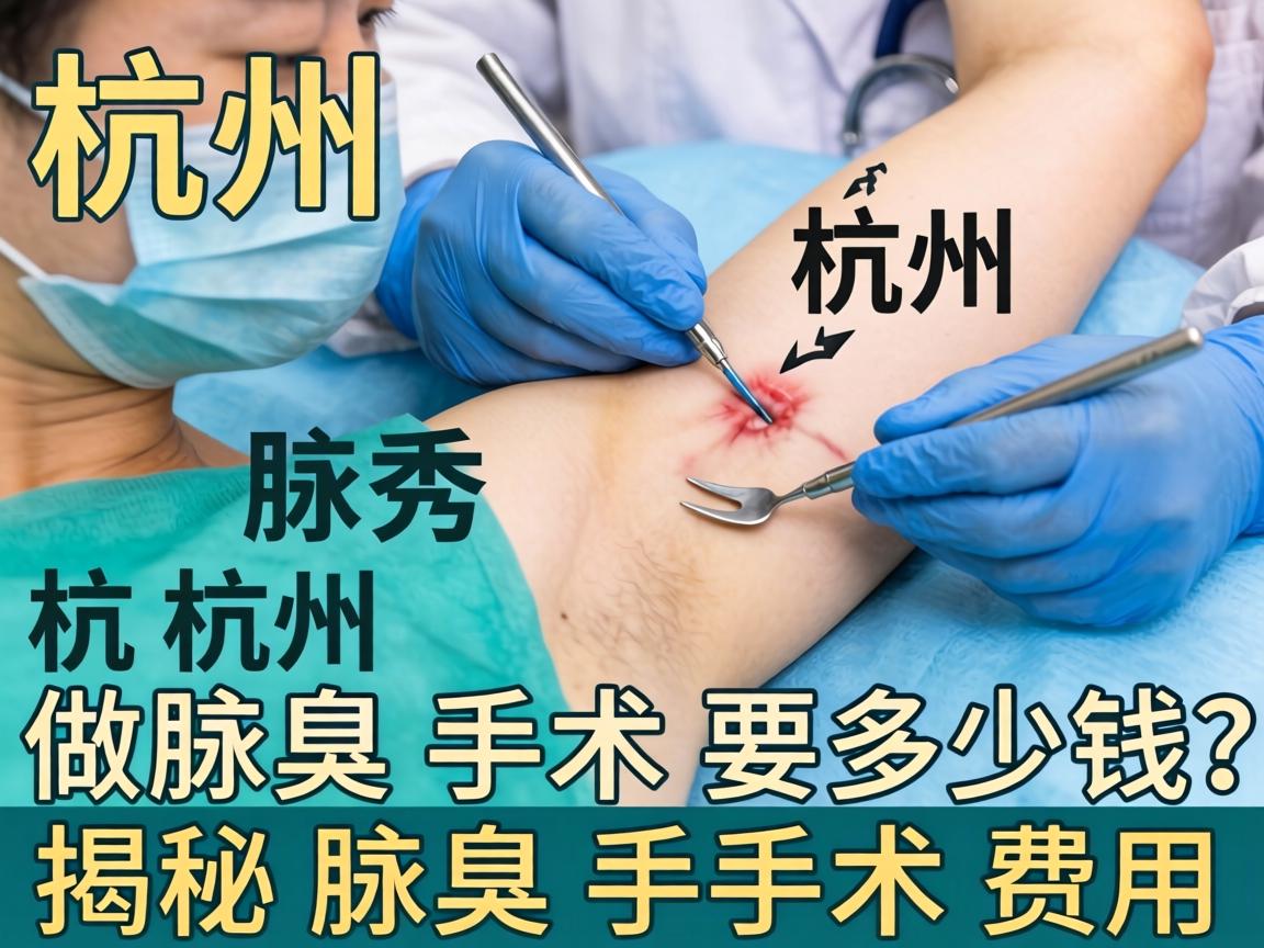 杭州腋秀解析，杭州做腋臭手术要多少钱？揭秘腋臭手术费用