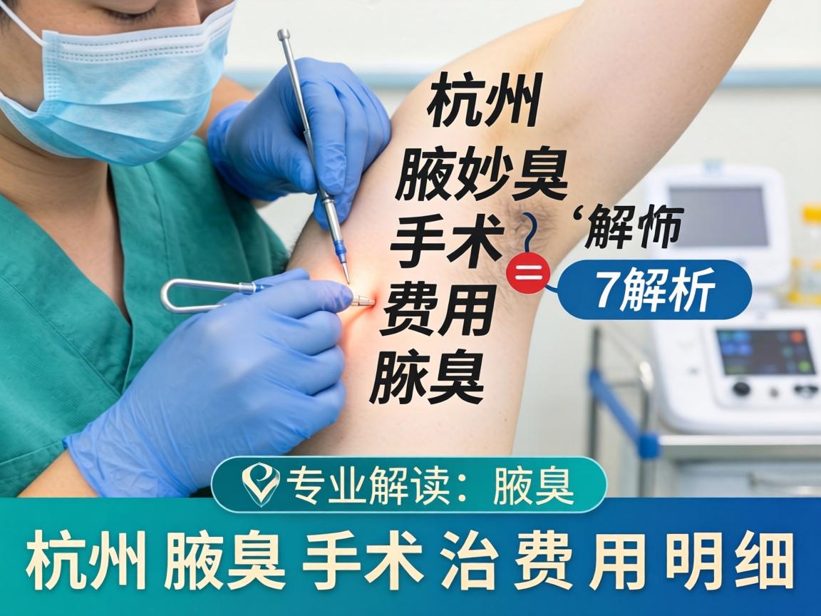杭州腋臭手术费用解析，专业解读杭州腋臭手术治费用明细
