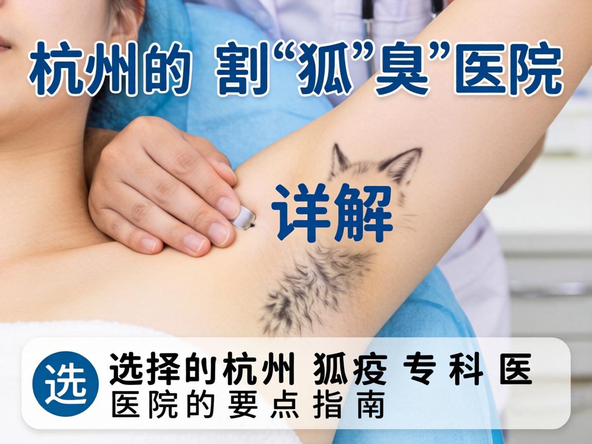 杭州割狐臭医院详解,选择杭州狐臭专科医院的要点指南 杭州割狐臭医院详解,选择杭州狐臭专科医院的要点指南