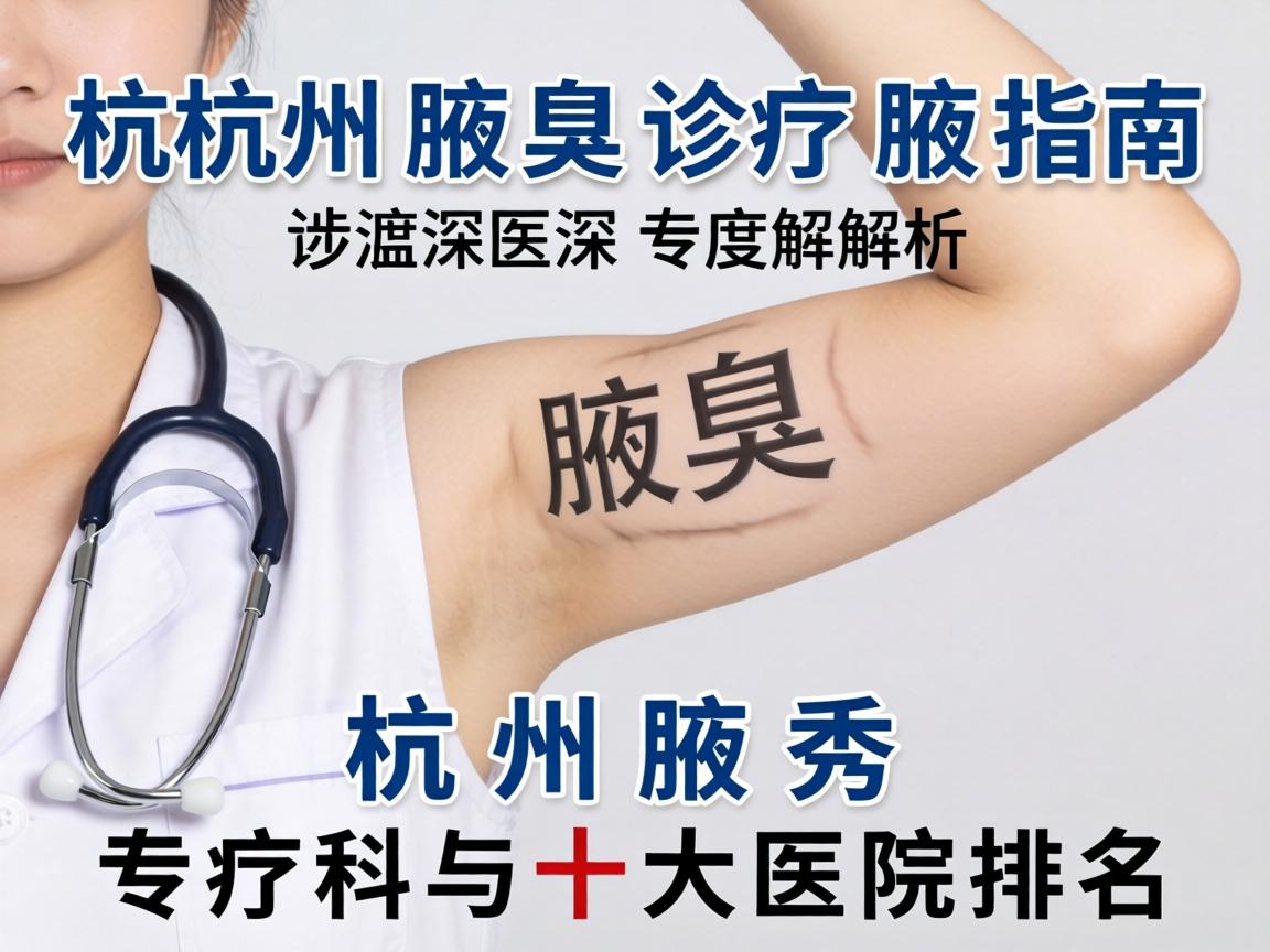杭州腋臭诊疗指南，深度解析杭州腋秀专科与十大医院排名