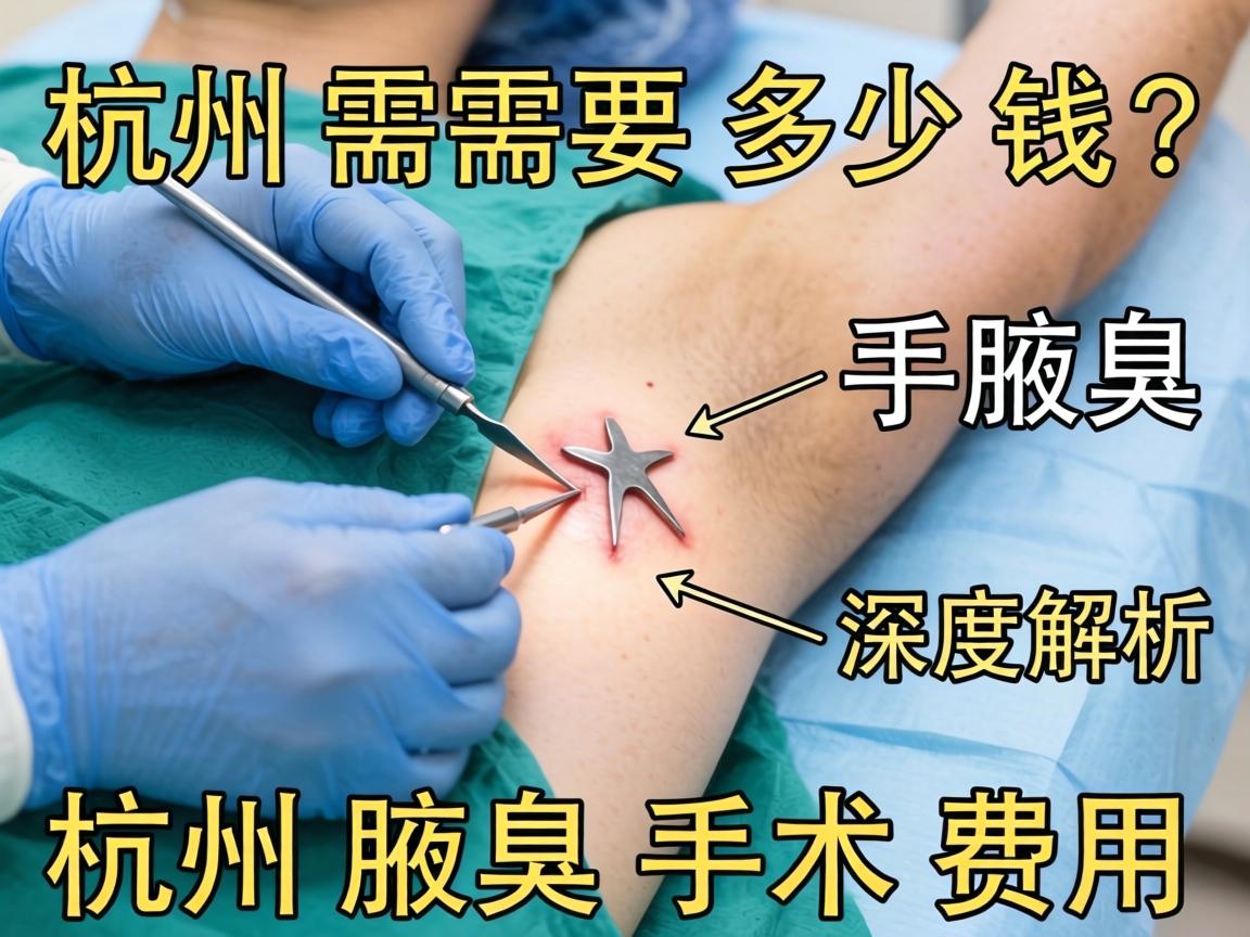 杭州腋臭手术需要多少钱？深度解析杭州腋臭手术费用