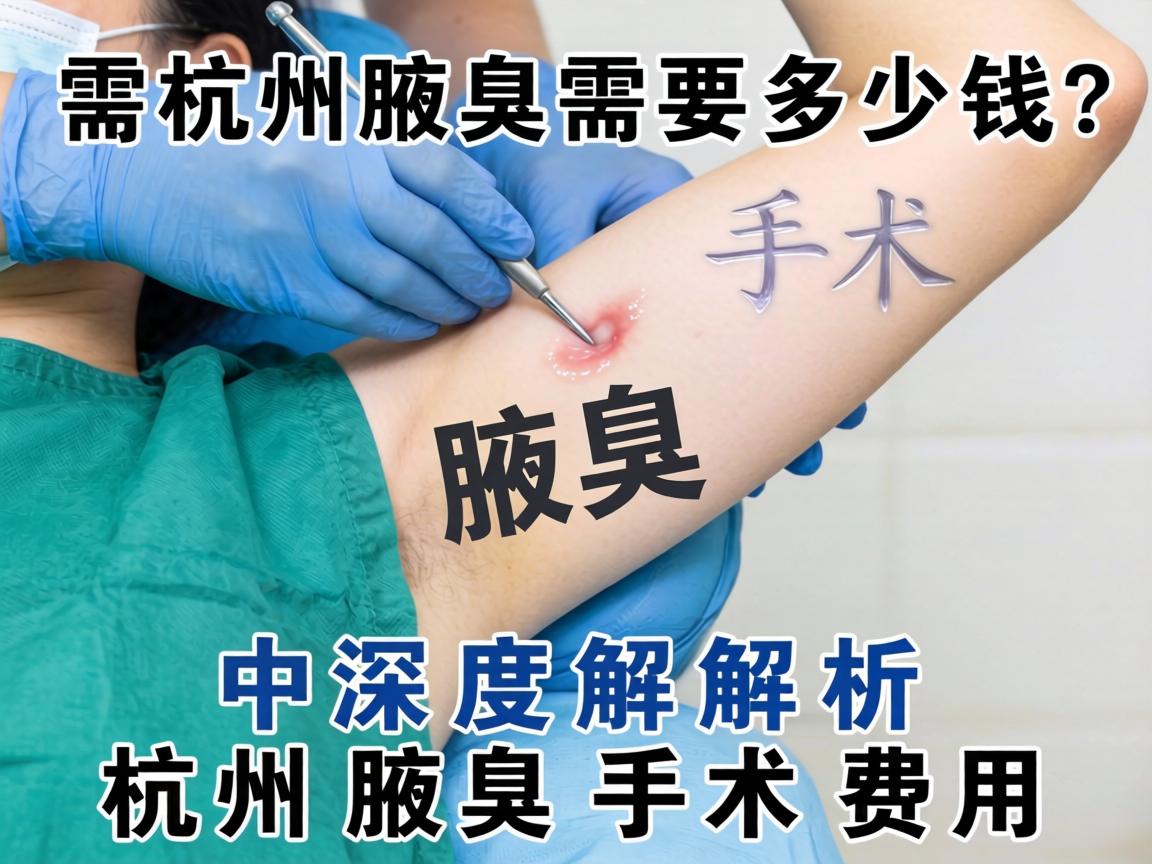 杭州腋臭手术需要多少钱？深度解析杭州腋臭手术费用