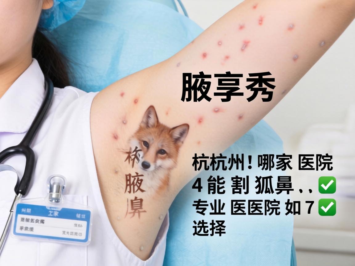 杭州腋秀解析，杭州哪家医院能割狐臭，专业医院如何选择