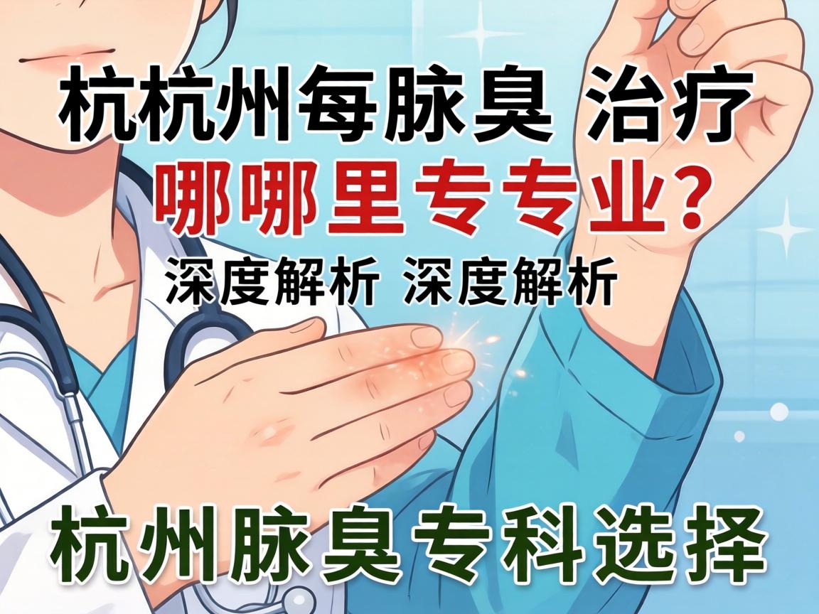 杭州腋臭治疗哪里专业？深度解析杭州腋臭专科选择