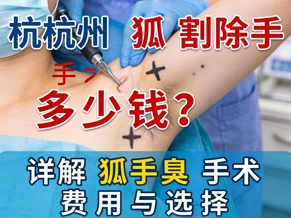 杭州割除狐臭手术多少钱?详解狐臭手术费用与选择 杭州割除狐臭手术多少钱?详解狐臭手术费用与选择
