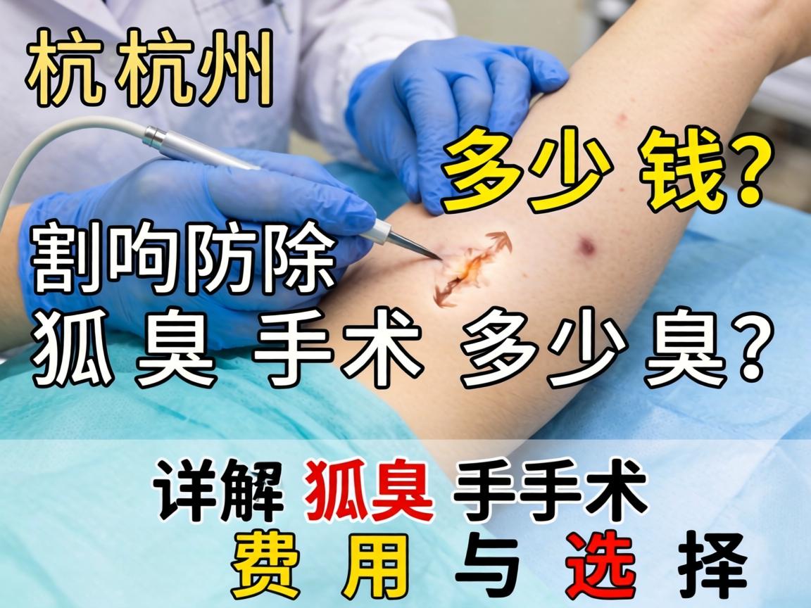 杭州割除狐臭手术多少钱?详解狐臭手术费用与选择 杭州割除狐臭手术多少钱?详解狐臭手术费用与选择