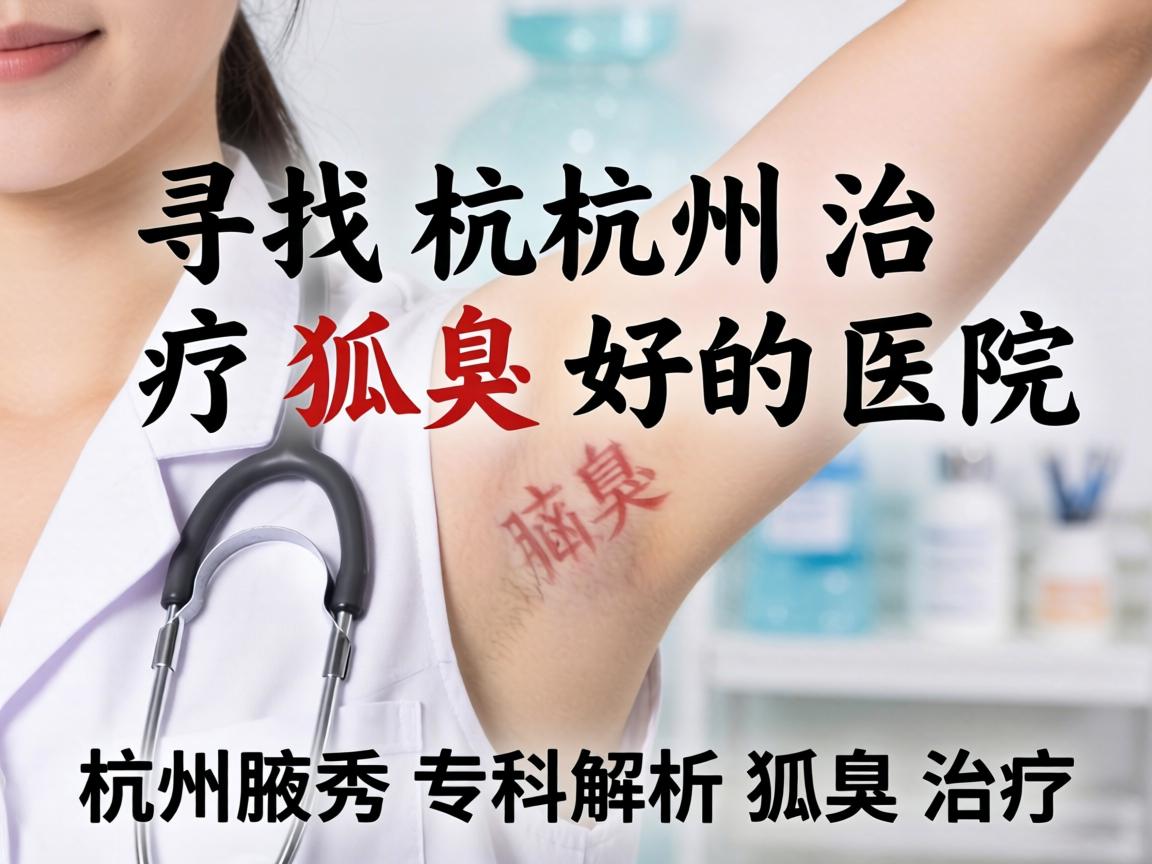 寻找杭州治疗狐臭好的医院，杭州腋秀专科解析狐臭治疗