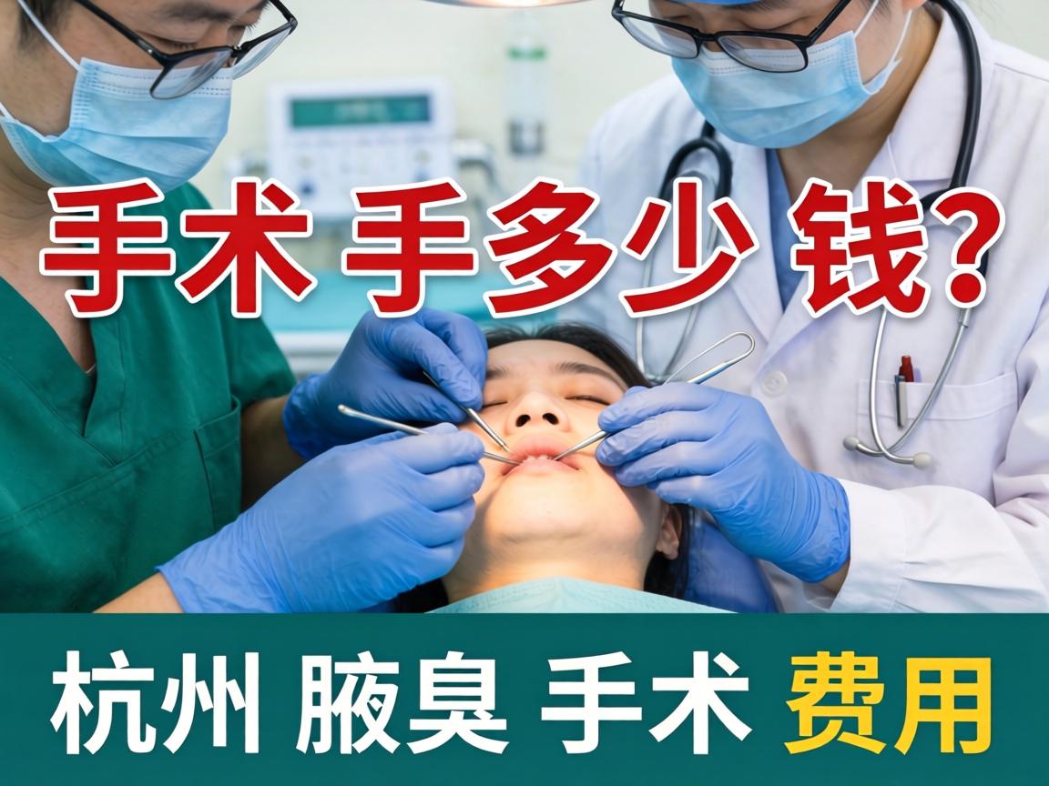 杭州腋臭手术多少钱？详解杭州腋臭手术费用