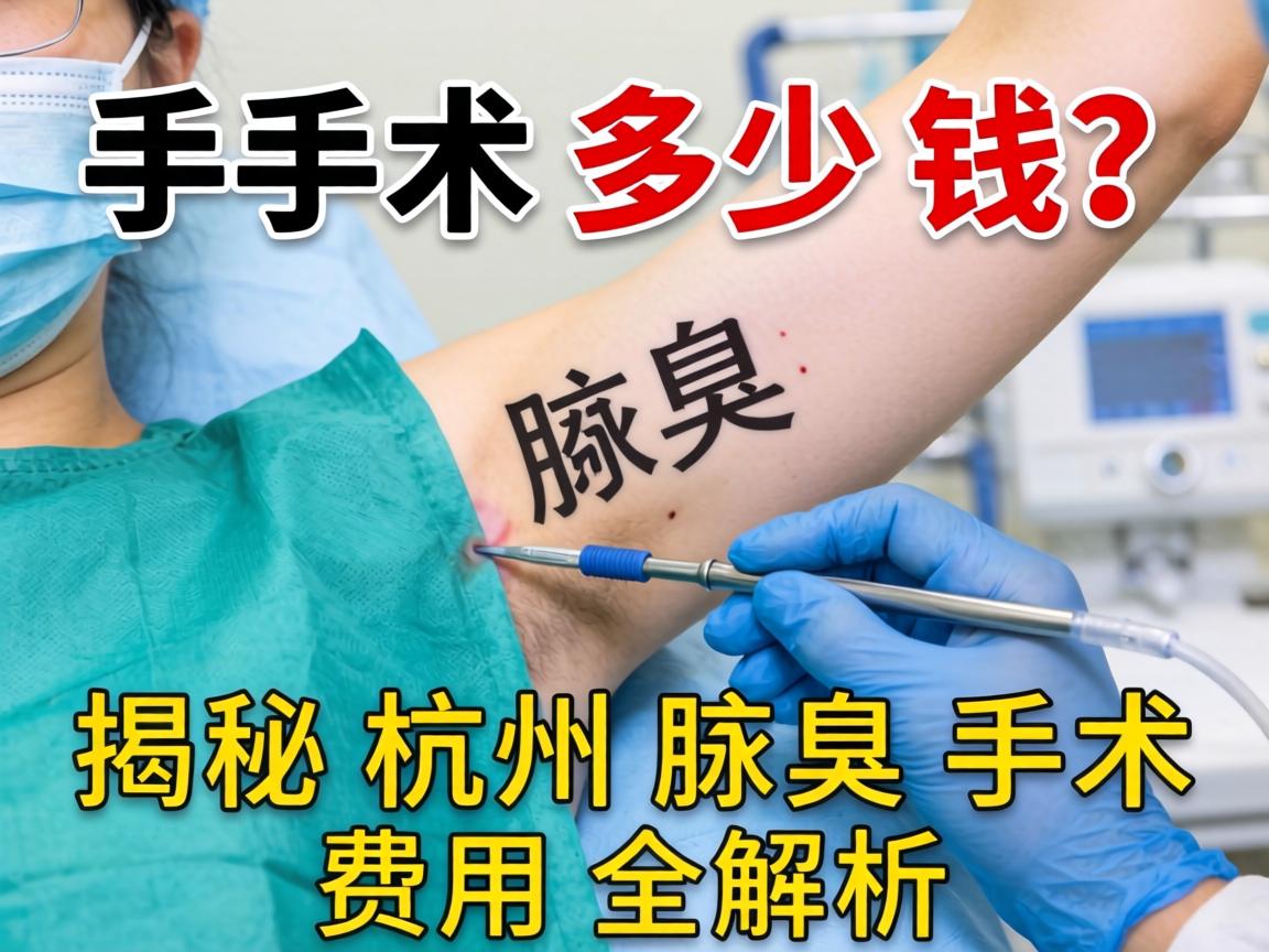 杭州腋臭手术多少钱？揭秘杭州腋臭手术费用全解析
