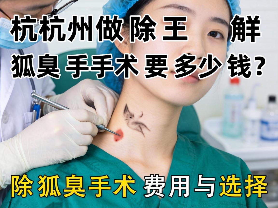 杭州做除狐臭手术要多少钱？详解除狐臭手术费用与选择