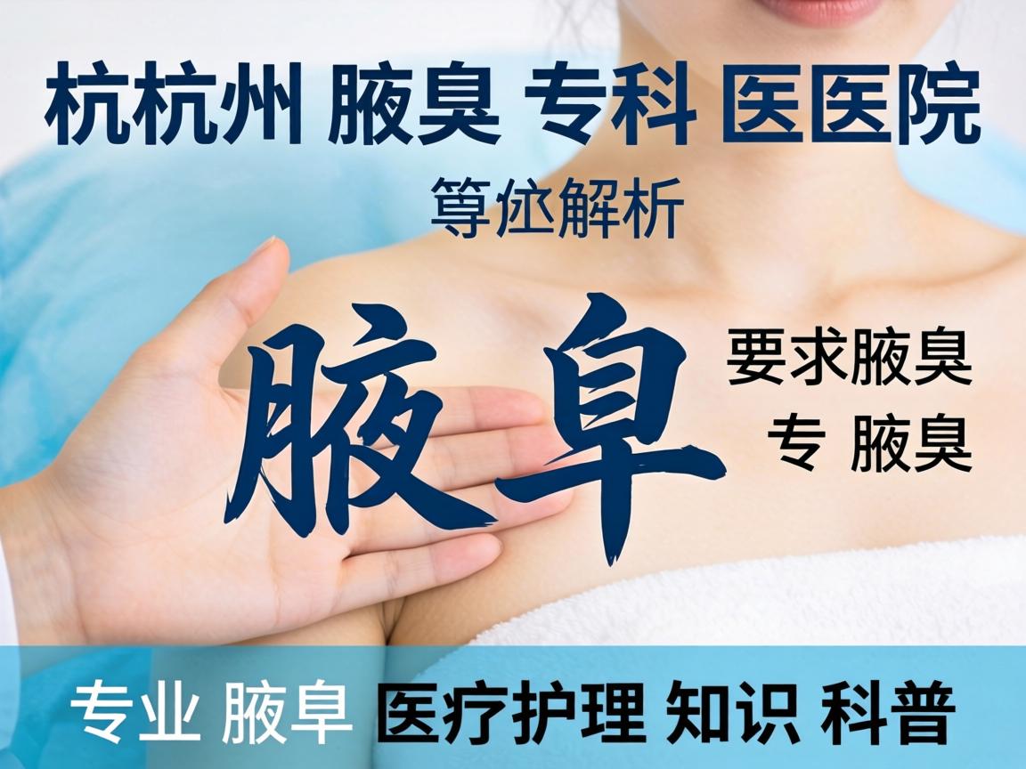 杭州腋臭专科医院解析,专业腋臭医疗护理知识科普 杭州腋臭专科医院解析,专业腋臭医疗护理知识科普