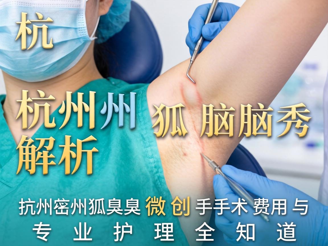 杭州腋秀解析，杭州狐臭微创手术费用与专业护理全知道